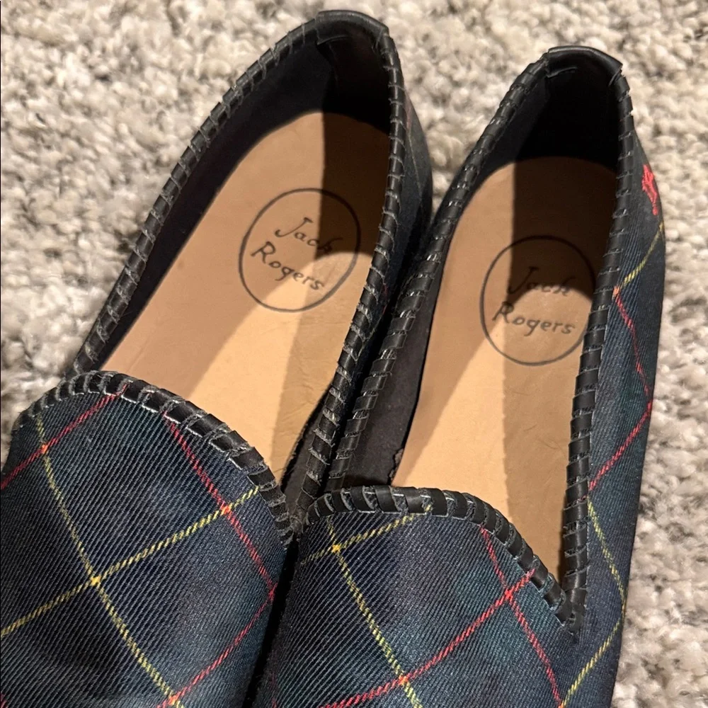 Carlton Jack Rogers Men's Plaid Loafers - Blue, Red, Yellow - Picture 2 of 6